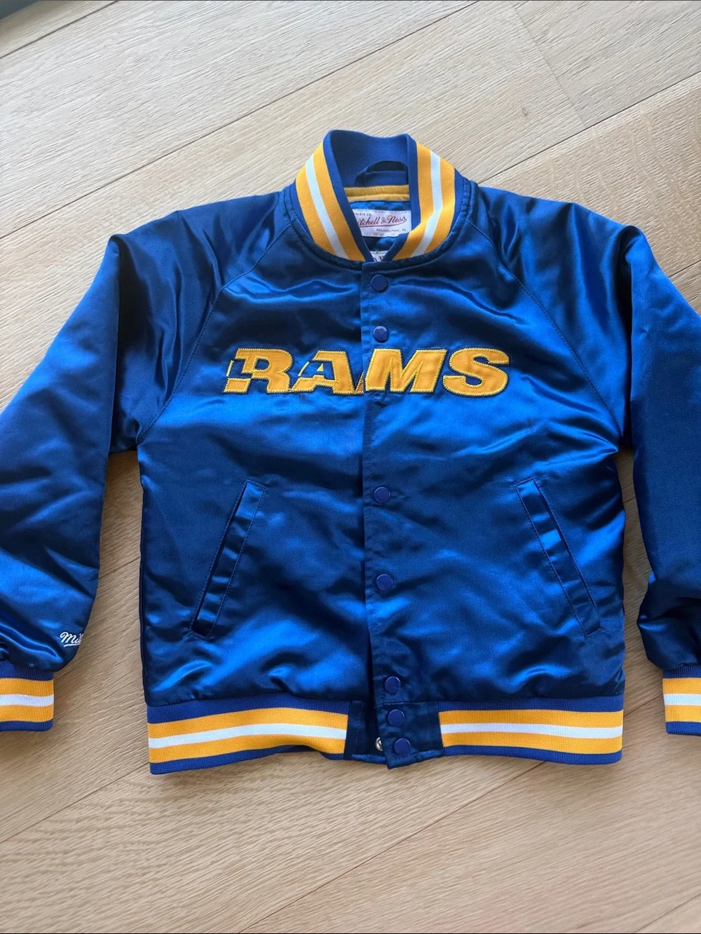 Mitchell & Ness Blue and Gold Throwbacks NFL Jacket 5-6y 💙💛🐏